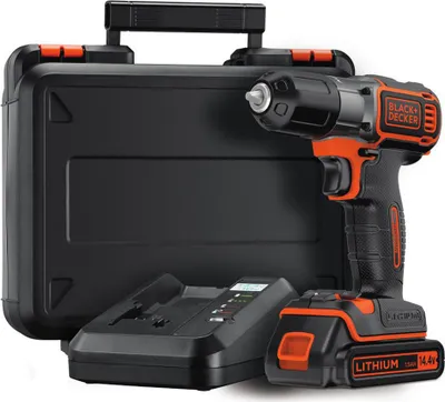 Produktbild von Black & Decker ASD18K-QW Schlüsselloser Bohrer Schwarz, Orange