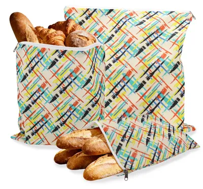 Produktbild von Omgoods – 3er-Pack Bienenwachstücher zum Bewahren von Brot und Sandwiches