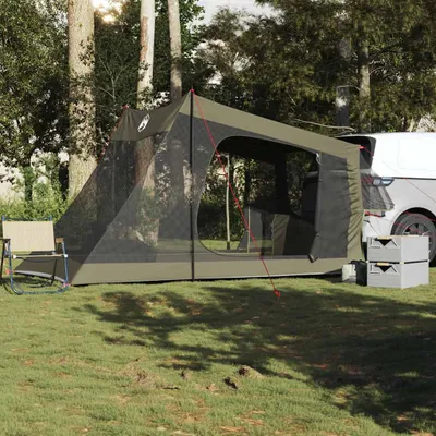 Image de vidaXL Tente pour voiture 2 personnes Vert olive Imperméable