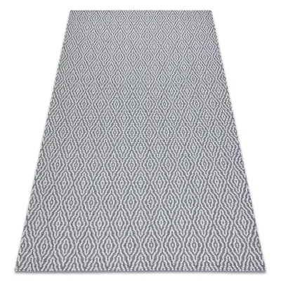Zdjęcie produktu dla Dywan CASA Ekologiczny, EKO SIZAL Boho Romby 22084 antracyt / krem, z bawełny recyklingowanej szary 114x170 cm