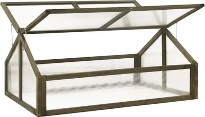 Obrázok produktu pre vidaXL Skleník sivý 114x80x50 cm Jedľové drevo