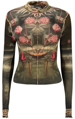 Immagine prodotto di Desigual T-Shirt Maniche Lunghe Donna Nero