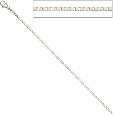 Produktbild von JOBO Venezianerkette 585 Weißgold 1,5 mm 42 cm Gold Kette Halskette Karabiner
