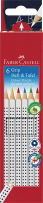 Produktbild von Faber-Castell Buntstift GRIP Heft + Tafel 6er Etui