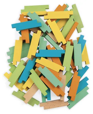 Produktbild von Janod Holzbausteine - Konstruktionsset - 60 Stück -Holz