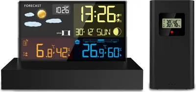 Immagine prodotto di Stazione meteo con display BD-912 nero