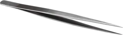 Produktbild von Velleman Präzisionspinzette, Edelstahl, Länge 14,1 cm, silberfarben