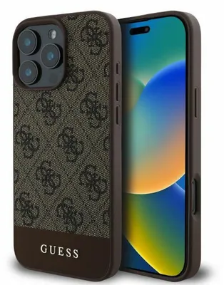 Obrázek produktu pro GUESS 3666339344955, Obal, Apple, Apple iPhone 16 Pro Max, 17,5 cm (6.9"), Hnědá