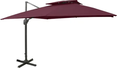 Produktbild von Ampelschirm mit Lüftung 300x300 cm Bordeauxrot