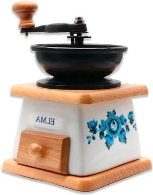 Produktbild von Famanu Handmühle Keramik Vintage Design - 12,5 x 12,5 x 17 cm