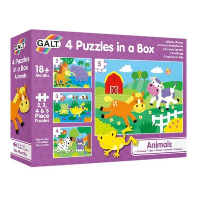 Obrázek produktu pro GALT Puzzle Zvířátka 4v1 (2,3,4,5 dílků)