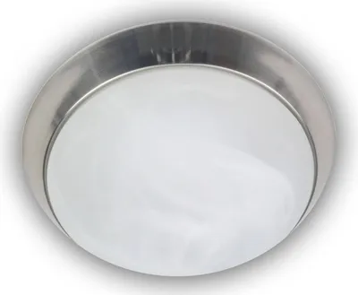 Produktbild von Niermann LED 8W Deckenleuchte Alabaster-Glas, Nickel matt, 25cm, warmweiss,  Germany