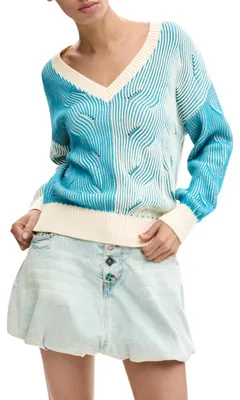 Productafbeelding van Desigual trui uit de damescollectie, lichtblauw, maat S