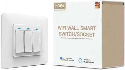 Produktbild von MOES C959 WLAN Smart Lichtschalter kompatibel mit Alexa