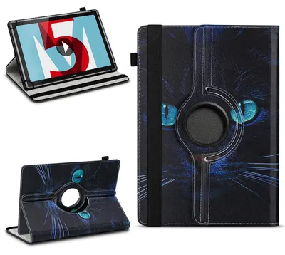 Produktbild von Tablet Hülle für Huawei MediaPad T5 T3 T2 T1 10.1 Tasche Schutzhülle 360 DrehbarFarben:Motiv 3