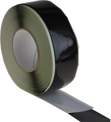 Produktbild von 50mm x 1m Dampfsperre schwarz Dampfsperrfolie Dachabdichtung Dampfbremsfolie
