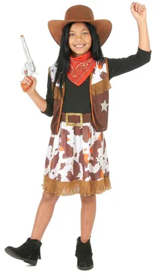Produktbild von Cowgirl-Verkleidung für Mädchen L 10-12 Jahre (130-140 cm)