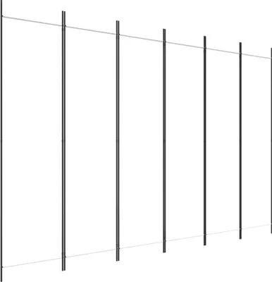 Zdjęcie produktu dla vidaXL 6-częściowy parawan biały 300x200 cm tkanina - przegroda do pokoju