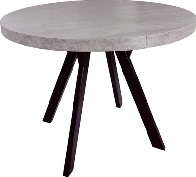Obrázek produktu pro Kulatý stůl METAL černý betonový nástavec 90+50+50