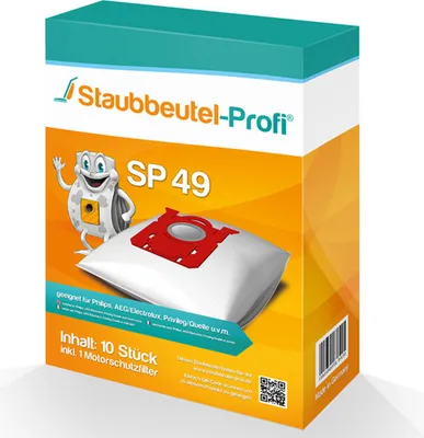 Produktbild von 10 Staubsaugerbeutel SP49 passend für AEG VX7-2-ÖKOX