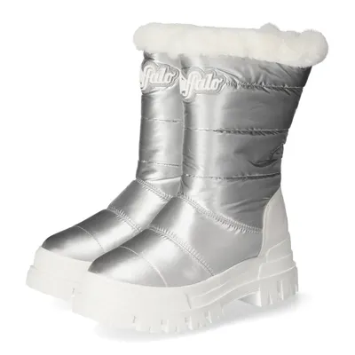 Productafbeelding van Buffalo dameslaarzen/winterlaarzen ASPHA SNOW, zilver, textiel-synthetisch materiaal, maat: 42