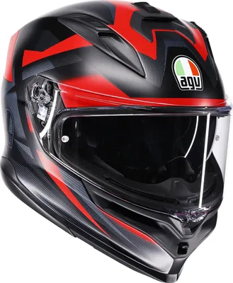 Zdjęcie produktu dla Kask AGV K7 Glimpse, czarny matowy/czerwony, rozmiar XL (61/62)