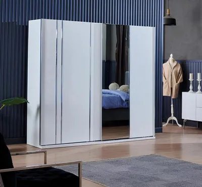 Produktbild von Schrank Kleiderschrank Design-Schiebeschrank Stauraumschrank Einbauschrank