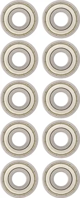 Image de 10Pcs 6201z Bearing Steel Deep Groove Ball Bearing 12mm
