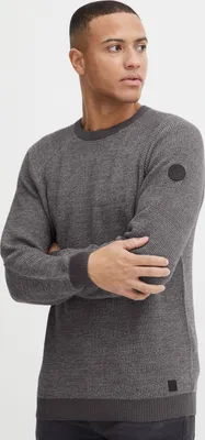 Produktbild von Blend BHComen Herren Strickpullover Grobstrick Pullover mit Struktur Rundhalsausschnitt