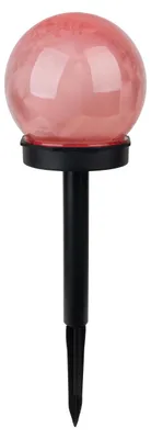 Produktbild von 3er-Set Solar-/Dekoerdspieß "AURA" H: 34cm, Lampe für den Außenbereich im Modern-Style, aus Kunststoff in multicolor, 34 cm hoch, Ø 10 cm, Diode – mit Schiebeschalter