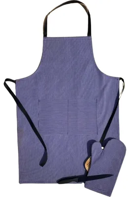 Immagine prodotto di Set da cucina per grigliate - grembiule e presina Denim
