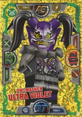 Image de LE20 - Masques Oni Ultra Violet - Édition limitée - LEGO Ninjago SÉRIE 3