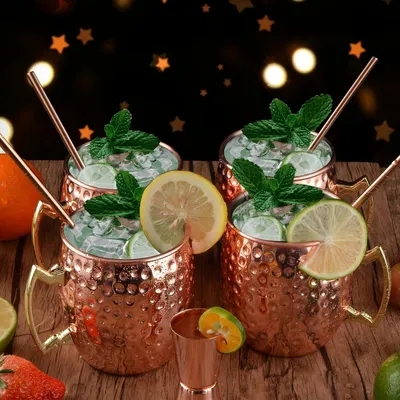 Produktbild von Moscow Mule Becher - Moscow Mule Becher - Moscow Mule - Moskow Mule Becher - Cocktailglas - Cocktailgläser