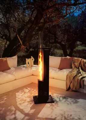 Produktbild von CREATE - FIRE TUBE HEATER SLIM - Außenofen 8,2 kW mit rauchfreien Pellets