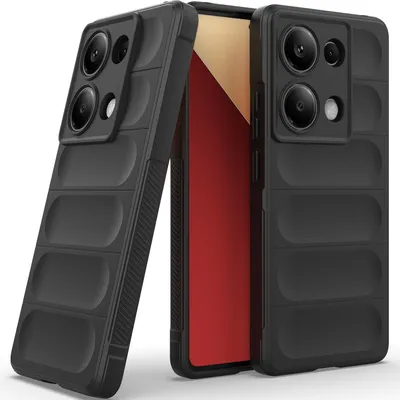 Produktbild von Handyhülle für Xiaomi Redmi Note 13 Pro 4G Weich TPU Silikon Stossfest Anti-rutsch Hülle Schwarz