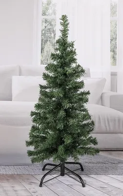 Zdjęcie produktu dla Choinka HI z metalowym stojakiem zielona 90 cm