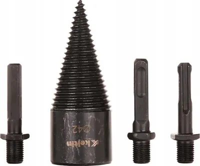 Obrázok produktu pre Vrták na štiepanie dreva GEKO, 42 mm, kužeľový vrták na štiepanie dreva, vrták na palivové drevo, na palivové drevo, štiepač dreva, kužeľový vrták, vrták na štiepanie, kužeľový vrták na štiepanie