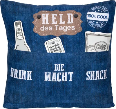 Produktbild von HERGO Sofahelden Kissen "Held des Tages"