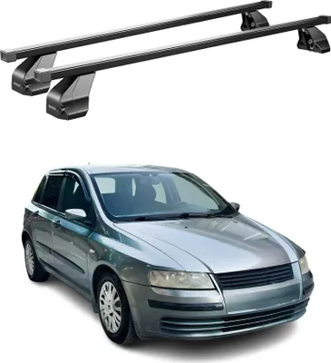 Produktbild von Menabo Dachträger Grundtäger für Fiat Stilo 2001-2010 3tür 75kg Stahl Schwarz 2x