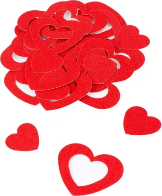 Produktbild von Oblique Unique Herz Konfetti Tischdeko Streudeko Valentinstag Hochzeitsdeko - rot