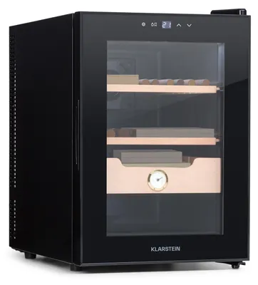 Image de Klarstein El Presidente 37 Cave à cigares 37 l 2 clayettes 1 compartiment bois de cèdre