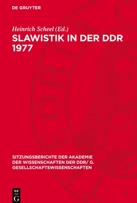 Produktbild von Slawistik in der DDR 1977
