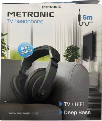 Immagine prodotto di Cuffie TV Metronic cablate 6 metri