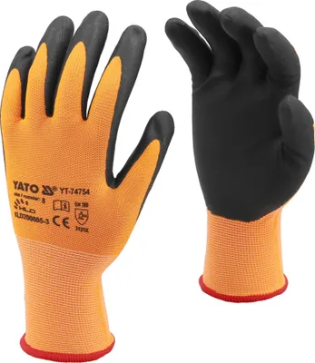 Produktbild von Arbeitshandschuhe, Nylon, Nitril für Touchscreen Gr. 9/L