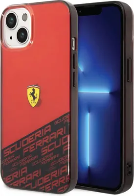 Image de Coque Ferrari iPhone 14 & 13 - Rouge