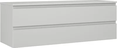 Zdjęcie produktu dla Mexen Orio szafka łazienkowa podumywalkowa 140 cm z blatem, 2 szuflady, szara mat - 91A10-14047-2-BFFC62