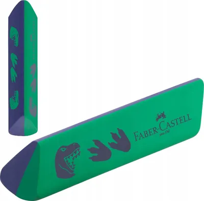Produktbild von FABER-CASTELL Dreieckiger Radiergummi für staubfreie Dinosaurier