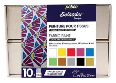 Obrázek produktu pro Setacolor – Sada neprůhledných barev, 10 kusů po 45 ml