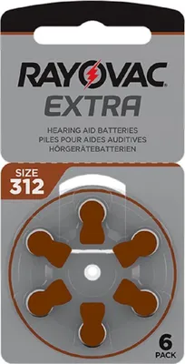 Produktbild von RAYOVAC Hörgerät Batterie R312AE Hörgeräte-Batterie 312