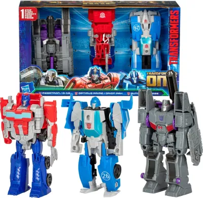 Zdjęcie produktu dla Hasbro Transformers One Iacon Race 3-Pack Megatron, Optimus Prime, Mirage F9773